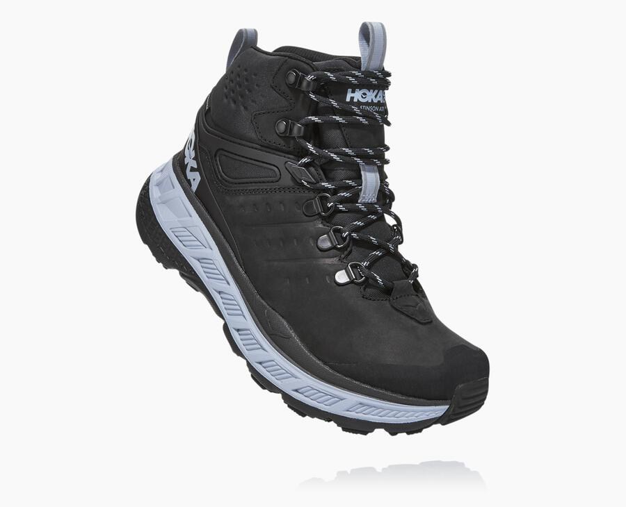 Hoka Stinson Mid Gore-Tex - Women's Hiking Boots - Black - UK 741FAJXUR